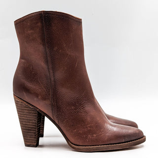 Zodiac Women Darrah Western Cowboy Cognac Leather Boots size 11