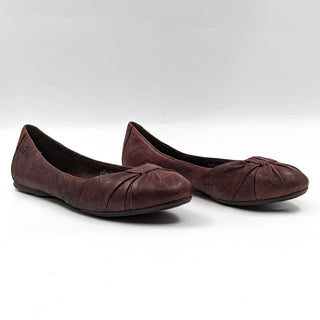 Born Women Adele Brown Leather Ballet Slip-on Flats size 8.5