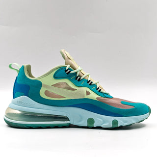 Nike Men Air max 270 React Hyper Jade Lime Blue Athletic Sneakers size 10