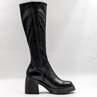 Vagabond Wmn Brooke Retro Chunky Style Square toe Black Leather Boots 7US EUR 37