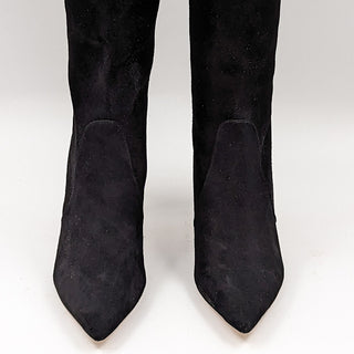 Stuart Weitzman Women 85 To the Knee Black Strech Suede Stiletto Boots Size 7.5