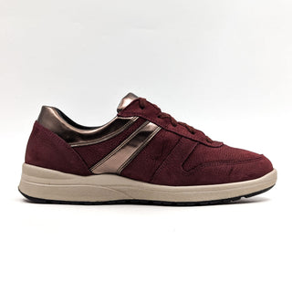 Mephisto Women Lace-up Wine Suede Low Top Sneakers size 7.5