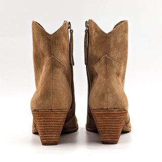 Vince Camuto Women Salintino Sand Suede Cowboy Western Ankle Boots sz 8.5