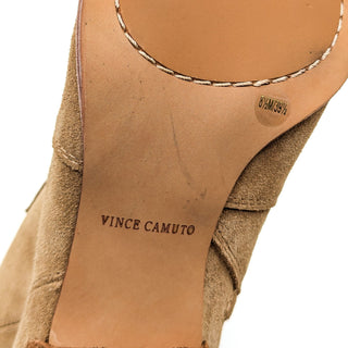 Vince Camuto Women Salintino Sand Suede Cowboy Western Ankle Boots sz 8.5