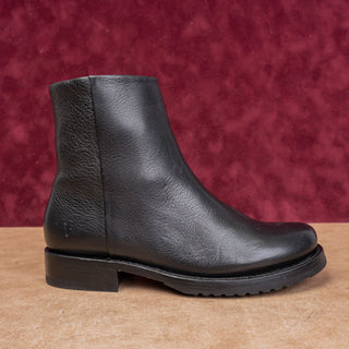 Frye Women Veronica Inside Zip Moto Black Leather Fashion Ankle Boots sz 6