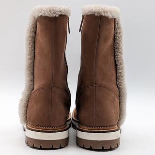 Aquatalia Women Helana Boots Weatherproof Faux Fur Narrow size 8