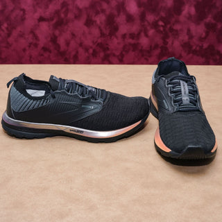 Brooks Women Ricochet 2 LE Black Fabric Running Lace-up Comfort Sneakers sz 9