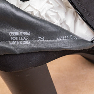 Paul Green Women Half Dressy Office Black Suede Heeled Ankle Boots 10US 7.5AUS