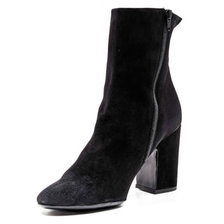 AGL Women Black Suede Chunky Heel Office Dressy Ankle Boots sz 8US EUR 38.5