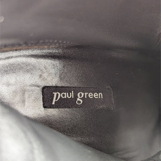 Paul Green Women Half Dressy Office Black Nubuck Bootie Boots 10US 7.5 Austrian