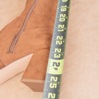 Steve Madden Women Shari Brown fabric Pointy Toe Over the Knee Boots size 9
