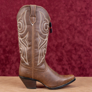 Durango Women Crush Brown Leather Western Cowboy Fashion Boots sz 7.5