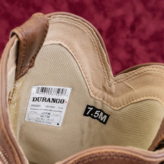 Durango Women Crush Brown Leather Western Cowboy Fashion Boots sz 7.5