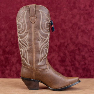 Durango Women Crush Brown Leather Western Cowboy Fashion Boots sz 7.5