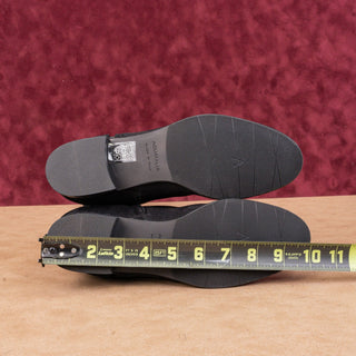 Aquatalia Women Sahara Black Suede Weatherproof zip Round Ankle Boots sz 7