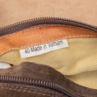 Bata Women Vintage Y2K Brown Suede Slouchy Sweater Cuff Zip Boots 10US EUR40