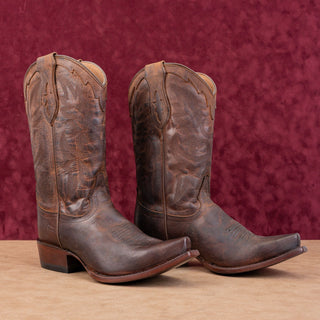 Cody James Women WhiteHall Black Leather Western Cowboy Snip Toe Boots sz 9