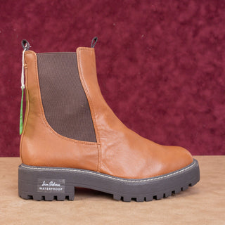Sam Edelman Women Laguna Brown Leather Comfortable Chelsea Fashion Boots sz 9.5