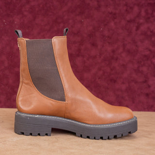 Sam Edelman Women Laguna Brown Leather Comfortable Chelsea Fashion Boots sz 9.5