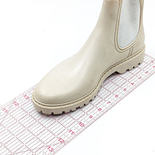 ALDO Storm Women Cream Chelsea Rain Ankle Booties Size 11M