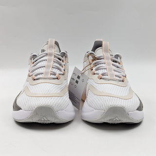 Adidas Women AlphaBounce Plus White Peach Running Athletic Sneakers size 8.5