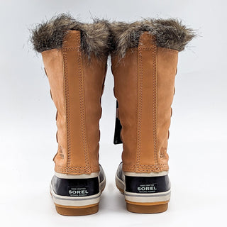 Sorel Women Joan of Artic Tan Faux Fur Waterproof Snow Winter Boots size 8