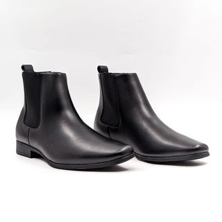 Calvin Klein Men Brayden Black Leather Chelsea Boots size 8.5