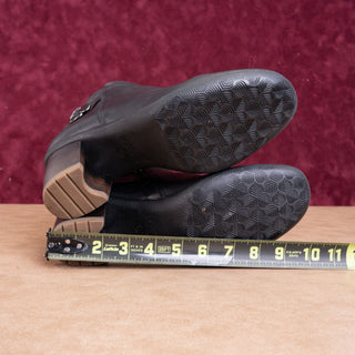 Dansko Women Perry Black Leather Waterproof Office Dressy Boots size 9.5US EUR40