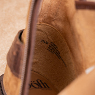 Sofft Women Lavina Brown Suede Lug Zip Strap Fashion Ankle Boots sz 9.5