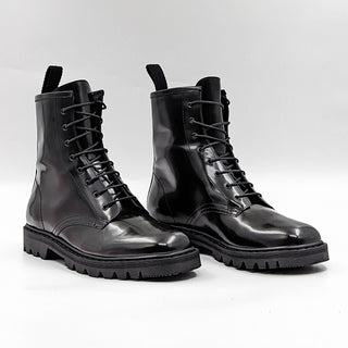 The Row Women Ranger Black Leather Lace-up Combat Boots size 9.5US EUR 39.5