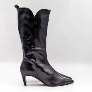Ted Baker London Wmn Seydi Dressy Office Black Leather Pointy Boots 7US EUR37