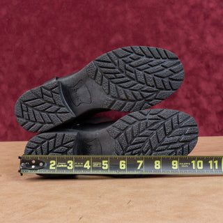 BOC Women Black Faux Leather Padded Harness Moto Wide Calf Boots sz 7.5