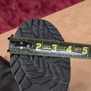 BOC Women Black Faux Leather Padded Harness Moto Wide Calf Boots sz 7.5