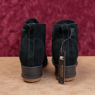 Sorel Women Evie Slip-on Waterproof Suede Leather Black Ankle Boots sz 12