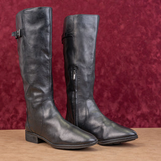 Sam Edelman Women Patton Black Leather Fashion Riding Boots 9.5US EUR 41