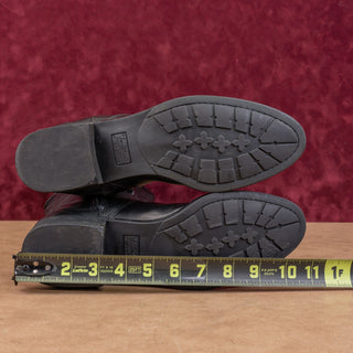 Sam Edelman Women Patton Black Leather Fashion Riding Boots 9.5US EUR 41