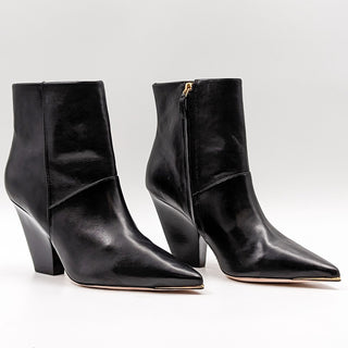 Tory Burch Women Lila 90mm Black Leather Western Cowboy Boots Size 11