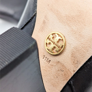 Tory Burch Women Lila 90mm Black Leather Western Cowboy Boots Size 11