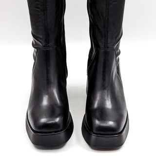 Vagabond Wmn Brooke Retro Chunky Style Square toe Black Leather Boots 7US EUR 37