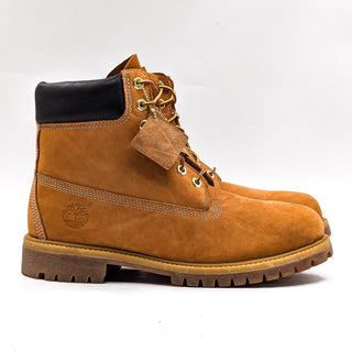 Timberland Men 10061 Wheat Nutbuck Waterproof Leather Ankle Boots Sz 9.5