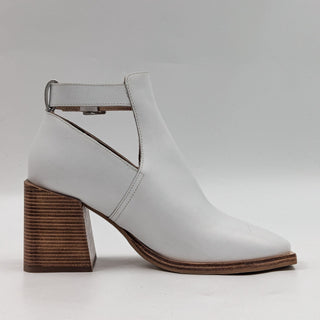 Free People Women Brady Summer Cutout White Leather Boots size 8US EUR 38