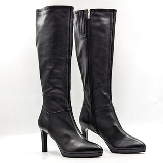 Aquatalia Women Rayleen Black Leather Office Dressy Tall Knee Boots size 11