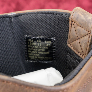 Wolverine Men Floor Wellington Waterproof Extra Wide Brown Leather Work Boots 12