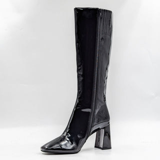 Jeffrey Campbell Women Starring Vegan Patent Leather Retro 60s Tall Boots size 8