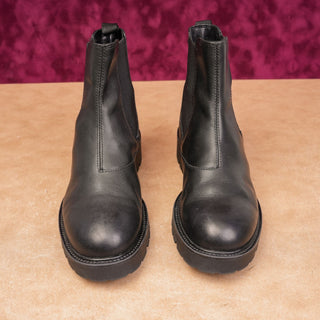 Vagabond Women Kenova Black Leather Lug Sole Chelsea Ankle Boots Sz 7US EUR37