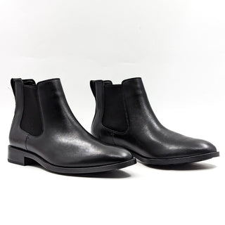 Cole Haan Men Hawthorne Chelsea Black Leather Dress Boots size 8
