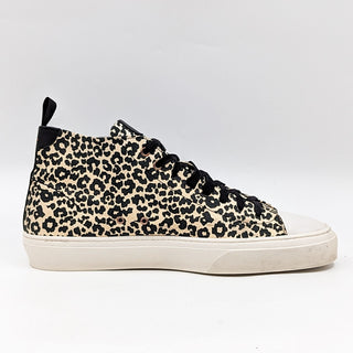 GoodMan Men Legacy Hi Top Leopard Print Leather Sneakers Shoes size 13