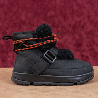 UGG Women HIker Weather Black Suede Waterproof Lace-up Boots sz 7