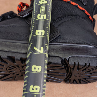 UGG Women HIker Weather Black Suede Waterproof Lace-up Boots sz 7