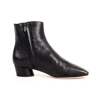 Vince Women Rockville Black Leather Office Ankle Boots sz 7US EUR37